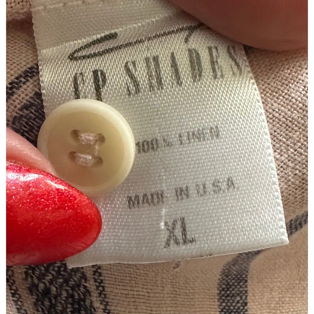 Free People - Ruffle Front Shirt - Extra Large (pink/denim stripe color) - Picture 13 of 15